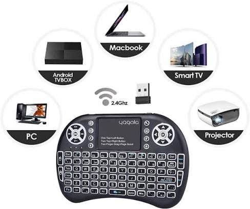 Mini Teclado Inalambrico con Touchpad para Android TV