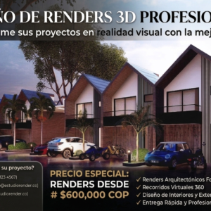 Diseno de Renders 3D Profesionales
